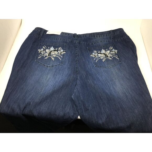 CJ Banks Womens Shaped Fit Mid Rise Straight Jeans Size 24W Nwt - Picture 12 of 12